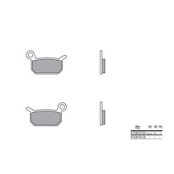 Brake pads sinter BREMBO 07GR70SD
