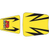 Housse de selle Bagster (2151C) Citron/Noir/Lettres Grises Claires Suzuki GSX600R 04