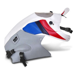 Tapis de réservoir Bagster blanc/deco rouge/bleu fonce/gitane/flanc gris clair (1529J) BMW R1200GS Adventure