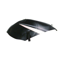 Bagster black/white and steel tank mat (1430K) Suzuki GS 500 E