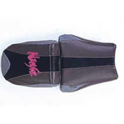 Saddle cover Bagster (2034E) Lead/Black/Sold/Letters Fuchsia Kawasaki ZX9 R NINJA 97