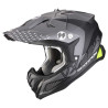 Casque cross Scorpion VX-22 AIR ARES Noir mat / Argent