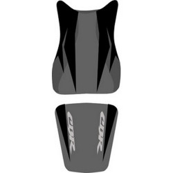 Saddle cover Bagster (2187D) Black/Black Mat/Letters Anthracites Honda CBR600RR 07