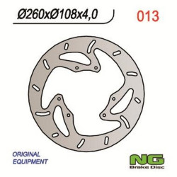 Motorcycle brake disc fixed 260mm (ref. 13)