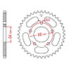 Couronne acier JT 37 dents pas 520 type 254