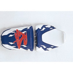 Saddle cover Bagster (2021P) Blue/White/Letters Orange Fluo Suzuki GSX750R 94