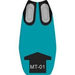 Housse de selle Bagster (2165B) Dauphin/Noir/Argent/Lettres Blanches Yamaha MT-01 05-06