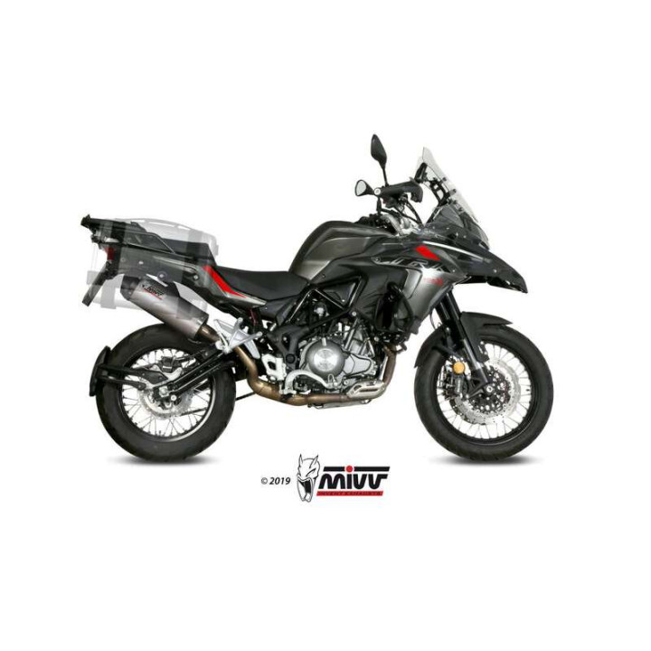 Mivv OVAL Titanium-approved muffler (E.004.LNC) Benelli TRK 502X
