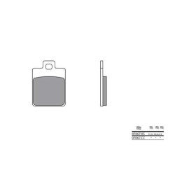 Rear ceramic carbon brake pads BREMBO 07067CC