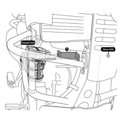 Patte fixation klaxon DENALI SoundBomb BMW G650GS/F650GS 2