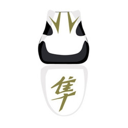 Saddle cover Bagster White/Black/Or/Letters Gold Suzuki GSX1300R Hayabusa 09-10