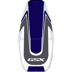 Housse de selle Bagster (2147G) Bleu Fonce/Acier/Blanc/Lettres Blanches Suzuki GSX1400 06