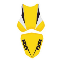 Saddle cover Bagster (2172G) Surf/Black/BlackLetters Yamaha YZF-R6 07