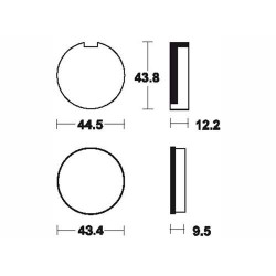 BENDIX MA16 organic brake pads 2