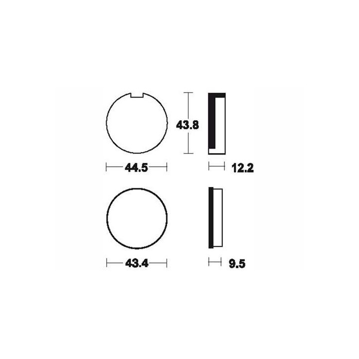 BENDIX MA16 organic brake pads