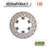 Disque de frein moto NG fixe 220mm (réf. 138)