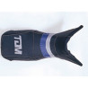 Saddle cover Bagster (2041I) Marine/Bande Aubergine/Acier/Letters Yamaha TDM 850 93