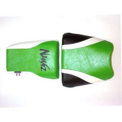 Housse de selle Bagster (2048G) Vert/Blanc/Noir/Lettres Noires Kawasaki ZX-7R 99
