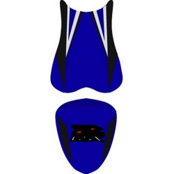 Saddle cover Bagster (2175K) Blue/Carbone/Black/Sold/Letters Red and White Suzuki GSX600R 07