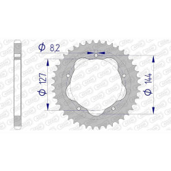 AFAM 38 teeth not 525 type 51608 Ducati 796 HyperMotard