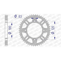 AFAM 48 teeth not 428 type 15104 Suzuki RM 80
