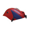 Tapis de réservoir Bagster rouge/pointe bleu de chine (1488C) Honda CBR125