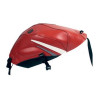 Tapis de réservoir Bagster rouge/pointe blanche et acier (1456D) Yamaha YZF-R6