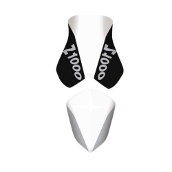 Housse de selle Bagster (2192N) Blanc/Noir Lettres Acier Kawasaki Z1000 09