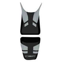 Housse de selle Bagster (2152H) Acier/Gris Clair/Lettres Grises Claires Honda CBF600 S 06