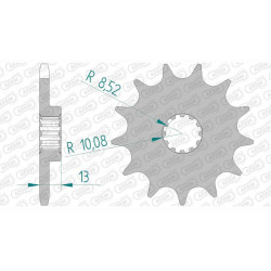 AFAM 12 teeth not 520 type 94215 T.M. EN 125 Enduro