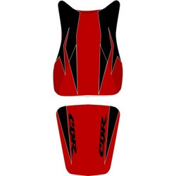 Housse de selle Bagster (2187B) Rouge/Noir/Lettres Anthracites Honda CBR600RR 07-08