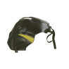 Tapis de réservoir Bagster noir/pointe moutarde (1319F) Yamaha TDM850