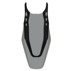 Saddle cover Bagster (2146C) Gris Clair/Black/Letters Steel Honda CB600 HORNET 04-05