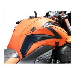 Bagster orange/deco gloss black tank mat (1538LB) Kawasaki Z1000 (Bagster special series)