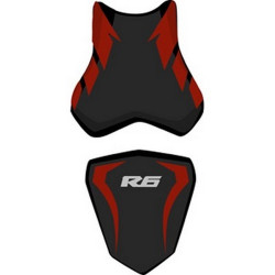 Housse de selle Bagster (2172A) Noir/Bordeaux Fonce/Lettres Grises Claires Yamaha YZF-R6 06
