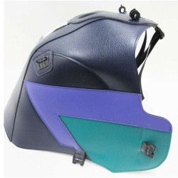 Tapis de réservoir Bagster marine/pointes lilas et eucalyptus (1172F) Honda Africa Twin XRV750