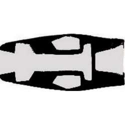 Housse de selle Bagster (2120A) Noir/Argent/Lettres Blanches Yamaha FZS 1000 FAZER 01