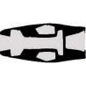 Housse de selle Bagster (2120A) Noir/Argent/Lettres Blanches Yamaha FZS 1000 FAZER 01