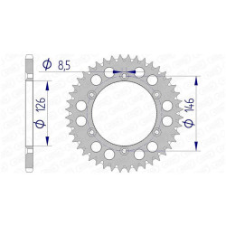 AFAM 48 teeth not 520 type 15203 Suzuki RM 125
