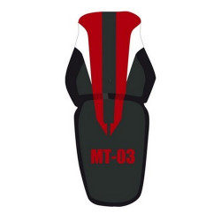 Housse de selle Bagster (2171E) Noir/Rouge/Blanc/Lettres Rouges Yamaha MT-03 08-09