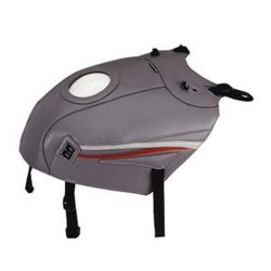 Tapis de réservoir Bagster acier/bandes rouges et grises claires (1207H) Yamaha TDM850