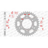 Couronne acier AFAM 38 dents pas 520 type 98300 Polaris 250 Trail Blazer