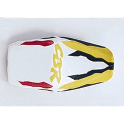 Saddle cover Bagster (2003Q) White/Black/Citron/Coquelicot/Letters Citron Honda CBR600 95-96