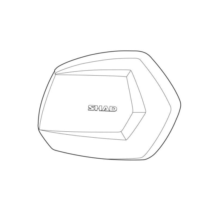 Capot de rechange droit alu pour valise moto Shad SH35