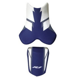 Housse de selle Bagster (2155D) Baltique/Acier/Blanc/Lettres R1 Blanches Yamaha YZF-R1 04