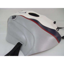 Bagster tank mat white/light grey/red navy stripe (1114D) Yamaha FJ1200