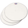 Plaques support numéros UFO universel Oval Blanc x3
