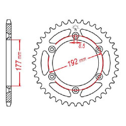 Steel crown JT 53 teeth not 520 type 223
