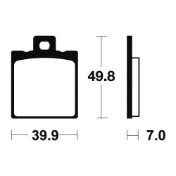 BENDIX MA237 organic brake pads 2