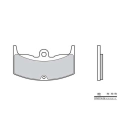 Plaquettes de frein organique BREMBO 07HO1406